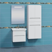 Комплект мебели белый глянец 60,5 см Санта Лондон 224035 + FOCTEP60 + 900518