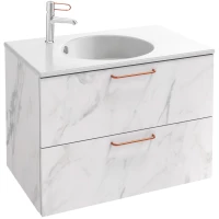 Тумба белый мрамор 80 см Jacob Delafon Odeon Rive Gauche EB2522-R7-NR4