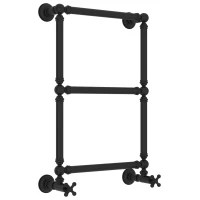 Полотенцесушитель водяной 660x400 черный матовый Сунержа Ренессанс 1304 31-0280-6640