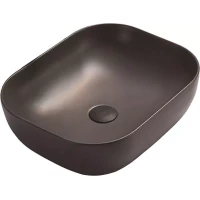 Раковина-чаша CeramaLux 78104MDH-2 50,5x40,5 см, накладная, серый матовый