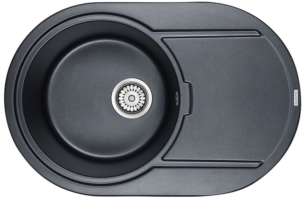 Кухонная мойка Paulmark Fittich черный металлик PM317650-BLM