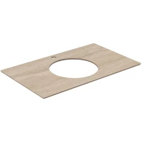 Столешница 79,6 см бежевый матовый для накладных раковин Kerama Marazzi Plaza Modern Риальто PL5.SG560400R\80