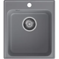 Кухонная мойка GranFest Quarz 17 41,8x47,7 см, темно-серый