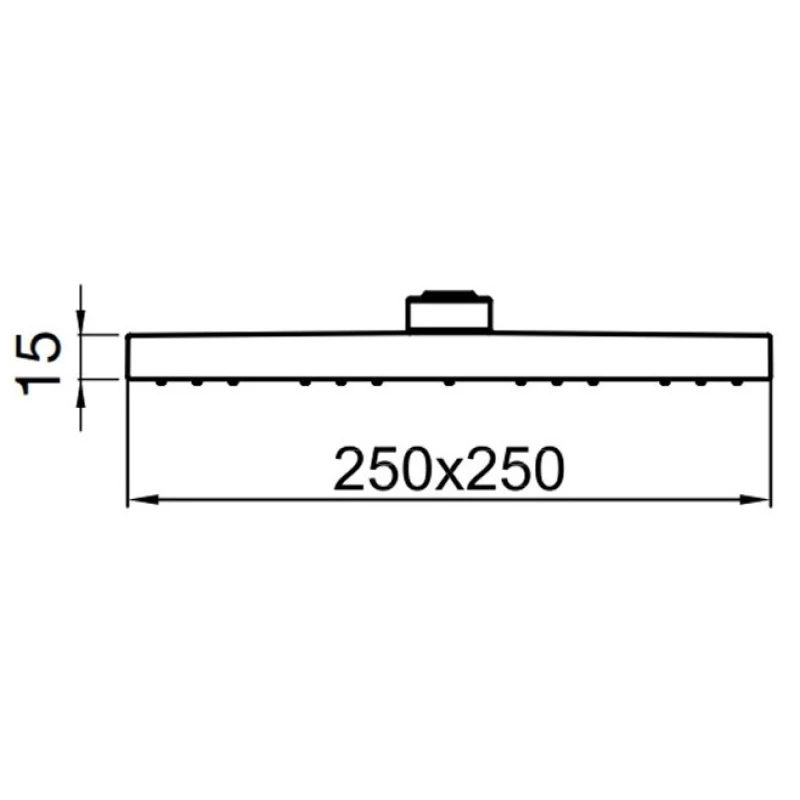 Верхний душ 250 мм Webert AC1012015PVC
