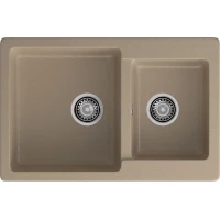 Кухонная мойка GranFest Practik 780K 77,5x50,6 см, песочный