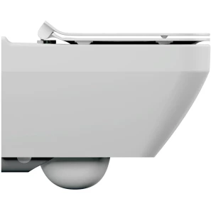 Изображение товара унитаз подвесной cersanit crea square a63115 безободковый, с сиденьем микролифт, белый