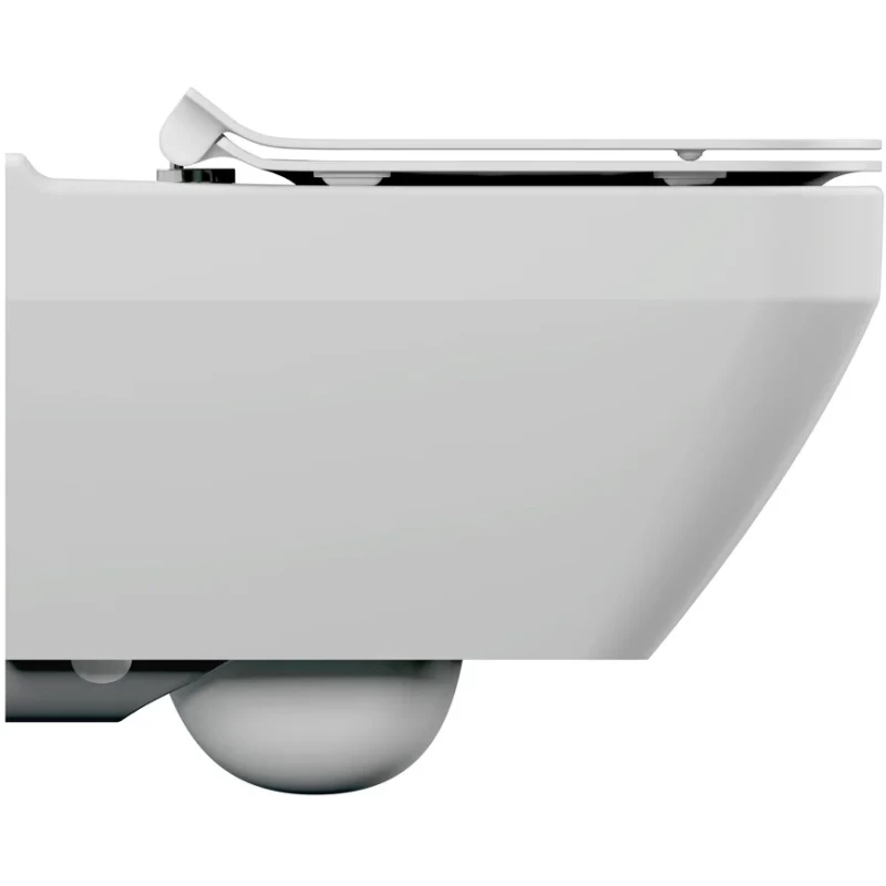 Унитаз подвесной Cersanit Crea Square A63115 безободковый, с сиденьем микролифт, белый