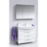 Комплект мебели белый глянец 106,5 см Aqwella Allegro Agr.01.10/3 + 4620008197340 + MC.04.10