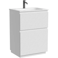 Тумба под раковину Sancos Folk Floor FL60FW 59 см, напольная, белый матовый