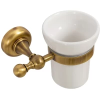 Стакан для зубных щеток Cezares Aphrodite APHRODITE-TUMS-02-M настенный, бронза