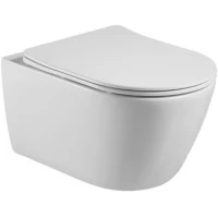 Унитаз подвесной Hansman Keramik Round YHI0002 безободковый, с сиденьем микролифт, белый