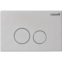 Кнопка смыва Creavit Terra GP9002.07 для инсталляции, светло-серый матовый