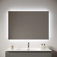 Зеркало Sancos Square 2.0 SQ2T.1000 100x70 см, с LED-подсветкой, сенсорным выключателем, диммером, антизапотеванием