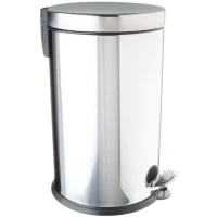Мусорное ведро Fixsen FX-34024D 12л, с педалью, хром
