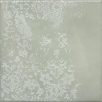 Декор Адриатика 2 зелёный глянцевый 20х20