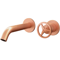 Смеситель для раковины Remer Chrono CH15PRP встраиваемый, без донного клапана, медь матовая