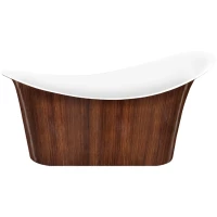 Акриловая ванна Lagard Tiffany Brown Wood lgd-tf-bw 175x82,5 см, отдельностоящая, коричневый