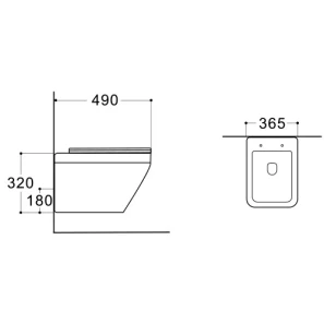 Изображение товара унитаз подвесной aquatek лира aq1155-00 безободковый, с сиденьем микролифт, белый
