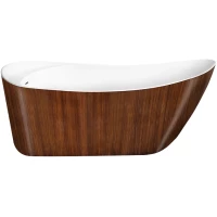 Акриловая ванна Lagard Minoti Brown Wood lgd-mnt-bw 170x76 см, отдельностоящая, коричневый