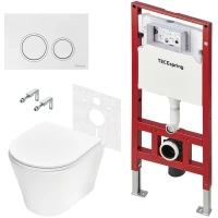 Комплект подвесной унитаз Tece TECEspring K + система инсталляции Tece TECEspring R K955103WCK
