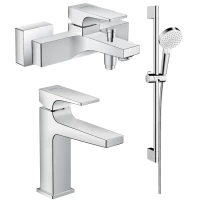 Комплект смесителей Hansgrohe Metropol 32540000 + 32507000 + 26532400