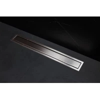 Душевой трап (лоток) Bettoserb Premium Line 13100006 85 см, с решеткой, 2 в 1 под плитку, матовый хром