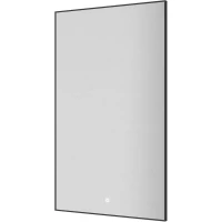 Зеркало Armadi Art 569-GM 60x100 см, с LED-подсветкой, сенсорным выключателем, диммером, антизапотеванием, графит матовый