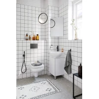 Комплект мебели белый глянец 45x45 см Aqwella Porto POR0104WW + 4640021061435 + Rio.04.33