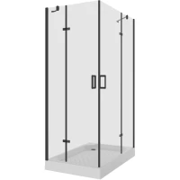 Душевой уголок 119,5x79,5x190 см Niagara NG-6817-08BLACK прозрачное