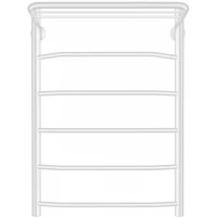 Полотенцесушитель водяной Secado Агата 1СП 4603777483197 800x432, белый матовый