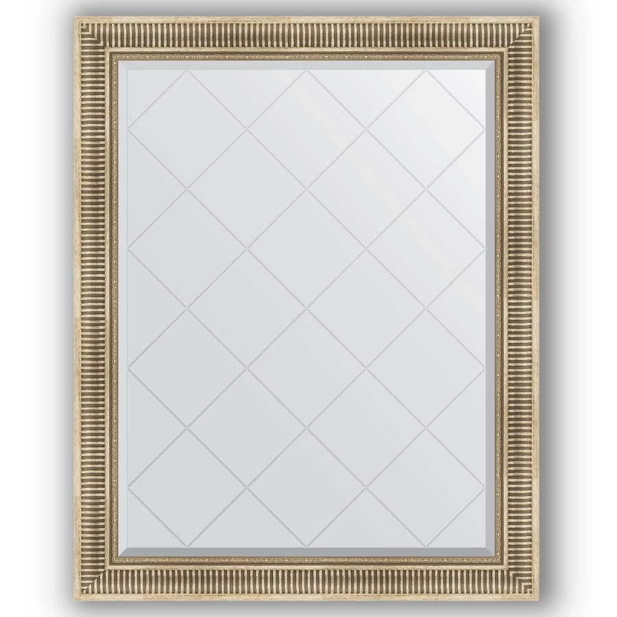 Зеркало 97x122 см серебряный акведук Evoform Exclusive-G BY 4368 зеркало 69x159 см вензель серебряный evoform exclusive g by 4164