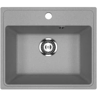 Кухонная мойка Practik PR-M-490-003 49x42 см, светло-серый