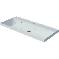 Раковина AQUAme Classica 4627173210201 100,3x45 см, накладная, белый глянец