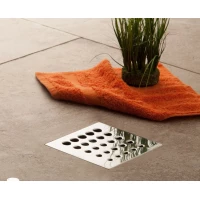 Душевой трап Pestan Confluo Standard Drops 2 13000010 144x144/50 мм, с решеткой, перфорированный, хром