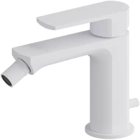 Смеситель для биде Newform Haka 72025.01.014 с донным клапаном, белый матовый