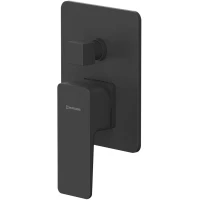 Смеситель для ванны Whitecross X X1435BL встраиваемый, черный матовый