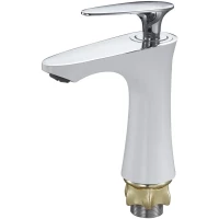 Смеситель для раковины G.Lauf LOT1-A010PW хром/белый матовый