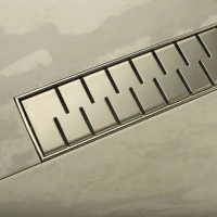 Душевой трап (лоток) Paini Medium CH850MN 85 см, с решеткой, перфорированный, хром