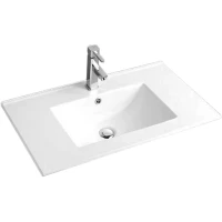 Раковина CeramaLux 9080E 81,5x46,5 см, накладная, белый