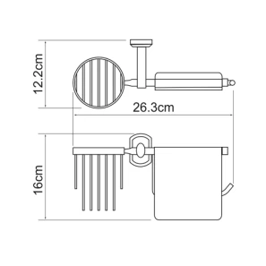 Изображение товара держатель туалетной бумаги и освежителя воздуха wasserkraft oder k-3059