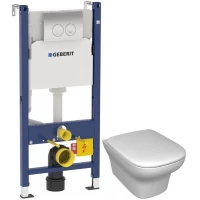 Комплект подвесной унитаз Jacob Delafon Vox EDM102-00 + E20142-00 + система инсталляции Geberit 458.124.21.1