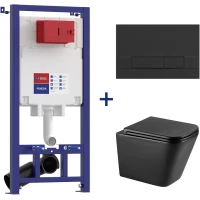 Комплект подвесной унитаз Lemark Florex 9612002 + система инсталляции Lemark Peneda Bit 9880213