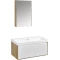 Комплект мебели дуб эльвезия/белый глянец 90,5 см Акватон Либерти 1A279901LYC70 + 1WH501629 + 1A279302LYC70 - 1