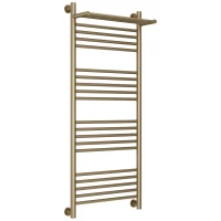 Полотенцесушитель водяной 1200x500 золотой шелк Сунержа Богема с полкой+ 32-0223-1250