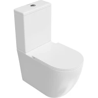 Унитаз напольный Kerama Marazzi Sfera SF.wc.01 безободковый, без бачка, с сиденьем микролифт, белый глянец