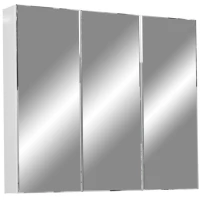 Зеркальный шкаф 75x70 см белый глянец/белый матовый Stella Polar Парма SP-00000061