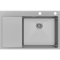 Кухонная мойка Paulmark Kroner-Edge PM777851-BSR 78x51 см, нержавеющая сталь