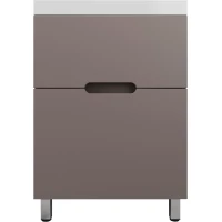 Тумба под раковину Style Line Матис ЛС-00002433 59,8 см, напольная, тауп матовый