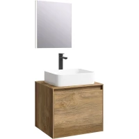 Комплект мебели дуб балтийский 61 см Aqwella 5 Stars Mobi MOB0106DB + MOB0706DB + 641945 + SM0206