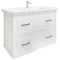 Комплект мебели белый матовый 105,8 см Sanflor Модена C04615 + 4640021067918 + C04611 - 2